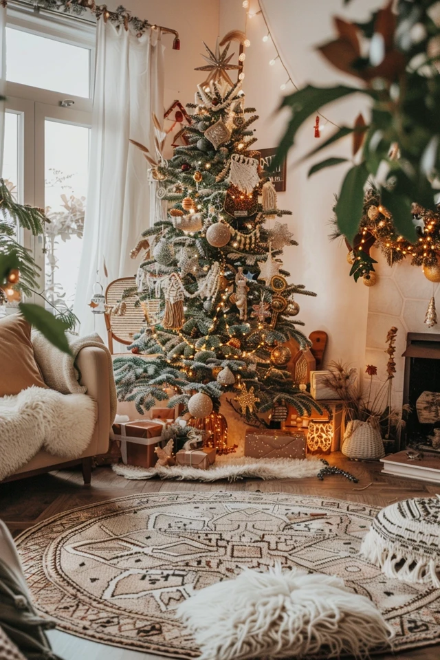 Festive Gunner: How to Style a Bohemian Xmas Tree