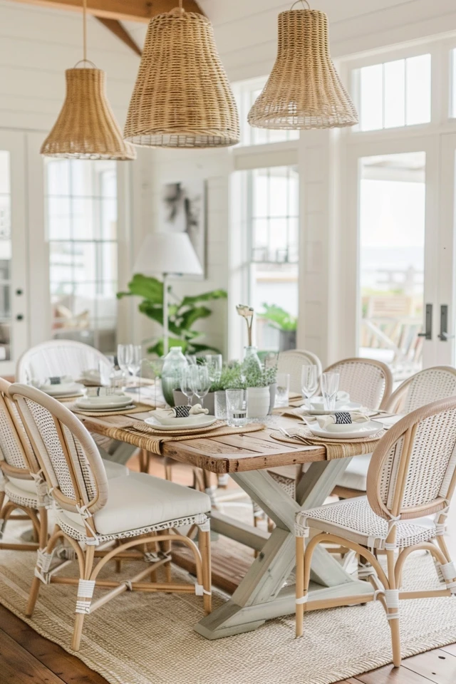 Chic Coastal Elegance: Coastal Dining Room Ideas