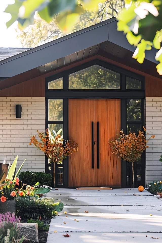 Single Story Charm: Exterior Design Ideas for Mid Century Modern Homes