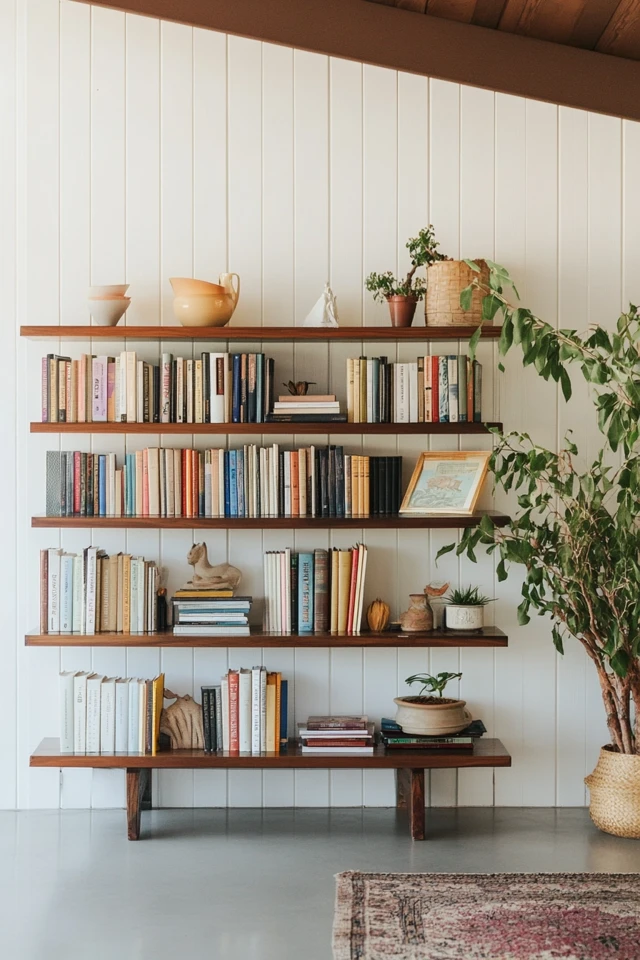 10 Creative Ways to Display Books in Mid-Century Modern Homes