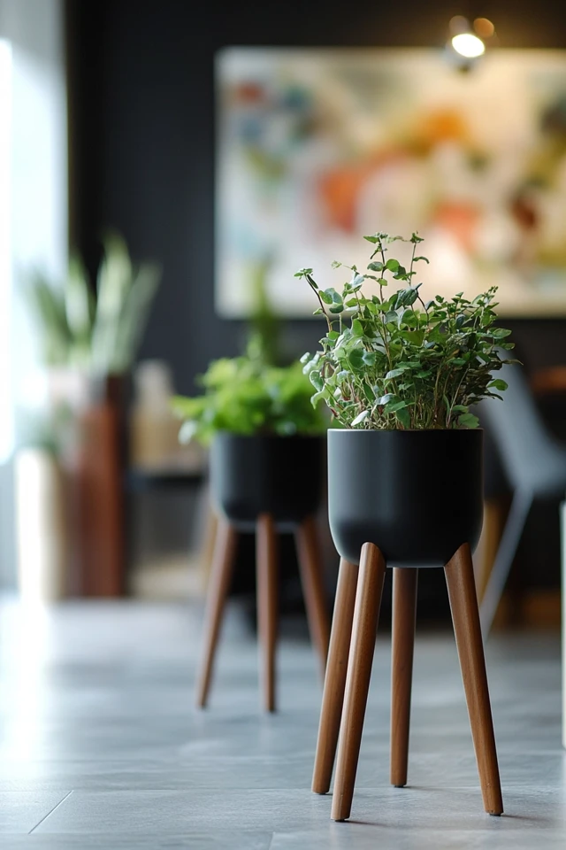 How to Use Mid-Century Modern Planters to Style Indoor Spaces