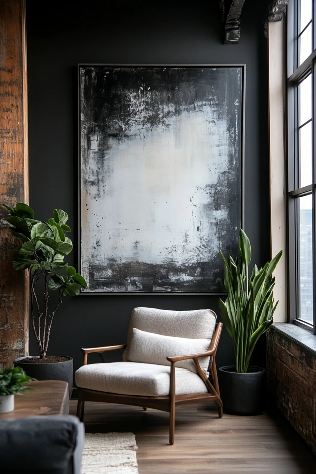 How to Style Oversized Industrial Wall Art