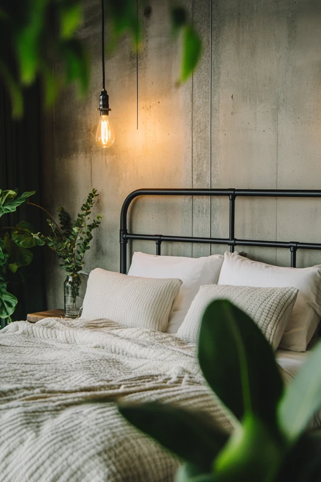 How to Style a Minimalist Industrial Bedroom