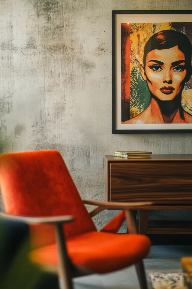 How to Use Pop Art in Mid-Century Modern Interiors