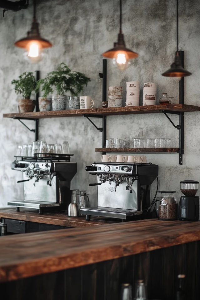 The Best Industrial-Inspired Coffee Bars for Your Home