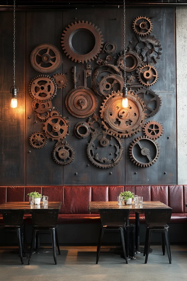 How to Incorporate Vintage Gears Into Industrial Decor