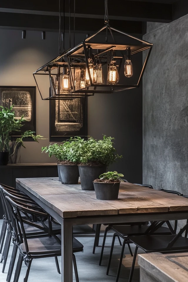 The Best Industrial-Style Chandeliers for Dining Rooms