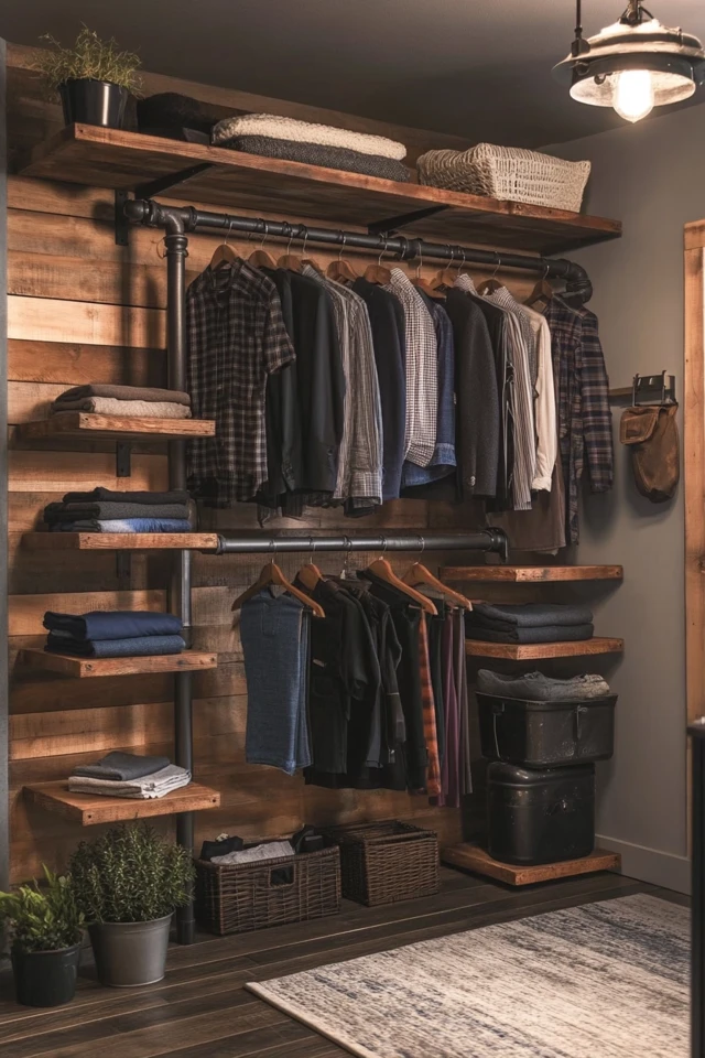 10 Stylish Storage Ideas for Industrial-Inspired Closets