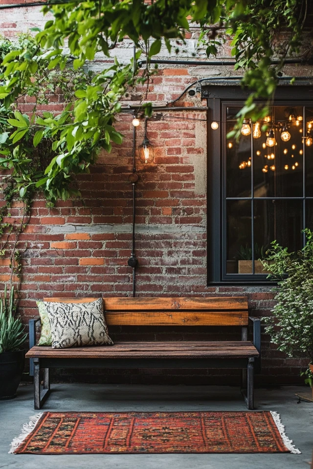 10 Industrial Outdoor Bench Ideas for Patios and Gardens