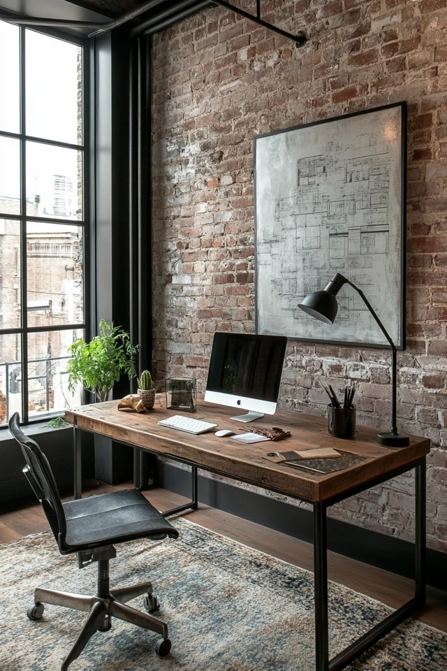 How to Style a Minimalist Industrial Workspace