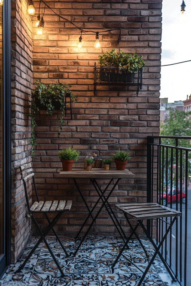 How to Style a Small Industrial Balcony