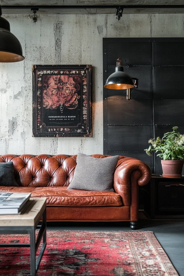 How to Use Leather Upholstery in Industrial Homes