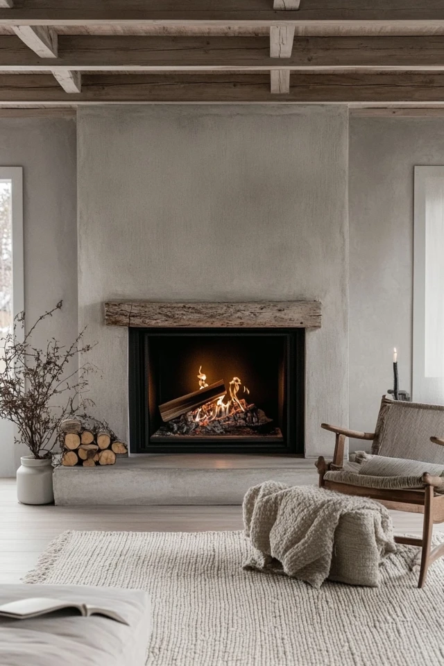 How to Style Scandinavian Fireplaces for Year-Round Charm