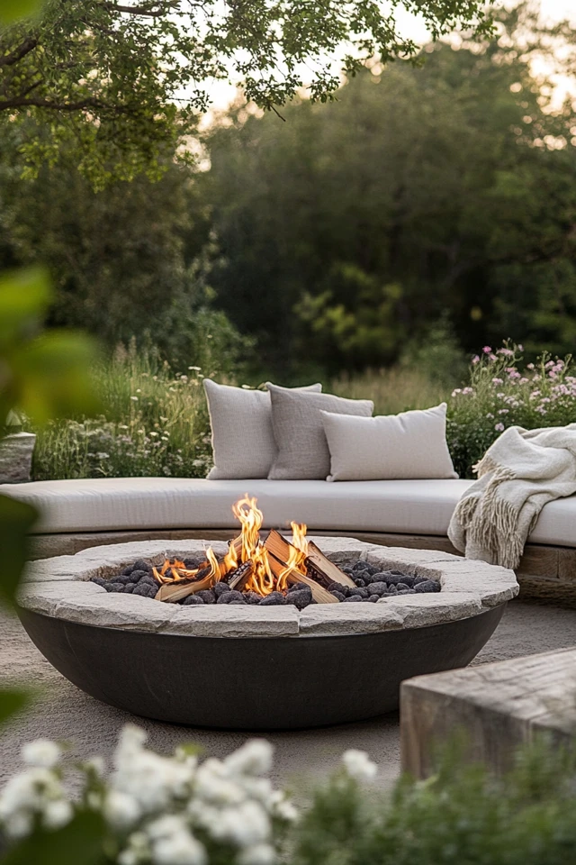 How to Style Scandinavian-Inspired Outdoor Firepits