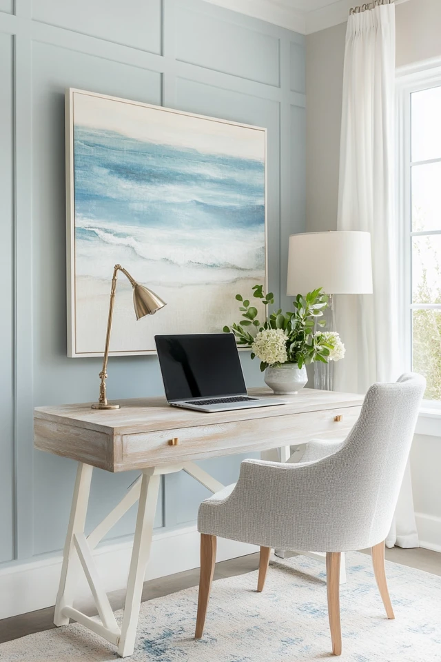 How to Design a Coastal-Inspired Space That’s Perfect for Working From Home