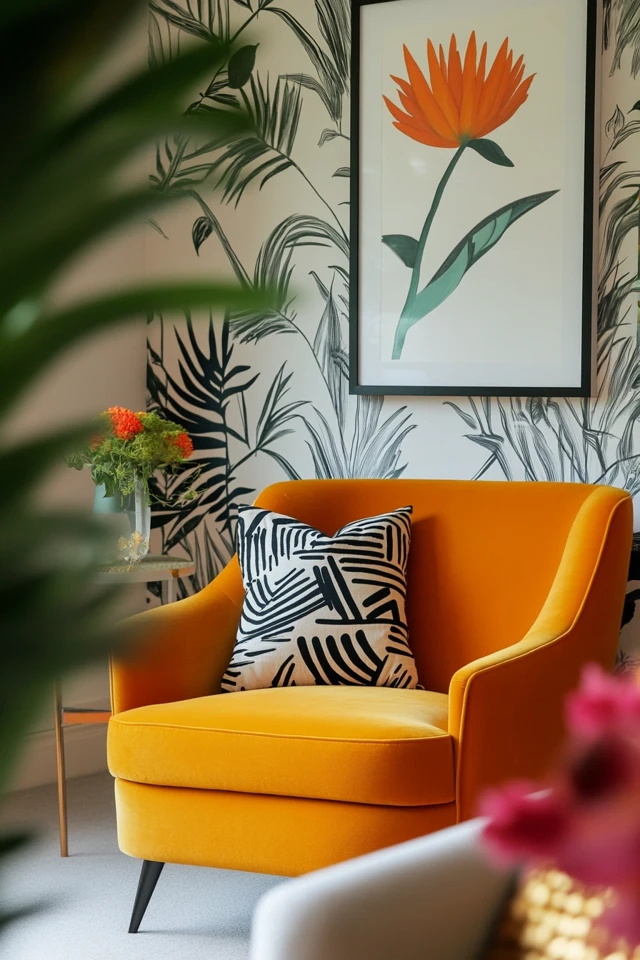 How to Incorporate Graphic Prints in Mid-Century Modern Decor